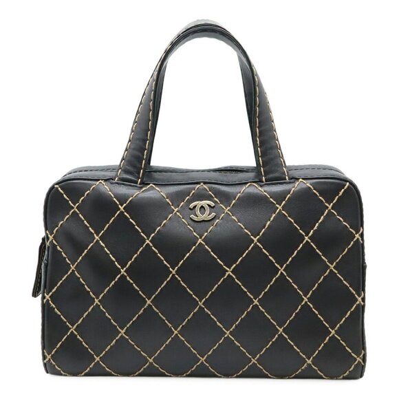 CHANEL Black Leather Bag - Picture 1 of 9